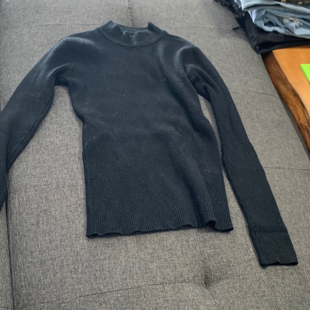 SHEIN Black Turtleneck Sweater